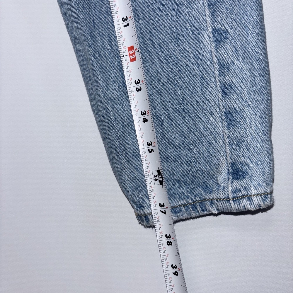 Levi's Wedgie Fit Distressed Knee High Rise Cotton Denim Jeans Size 26 - Picture 7 of 13